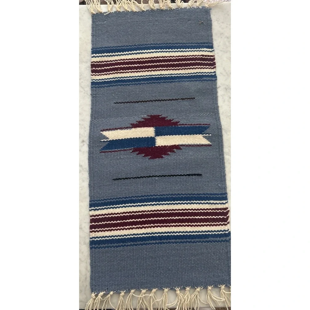 VTG Ortegas Chimayo Table Runner: 100% Hand Woven Wool 21
